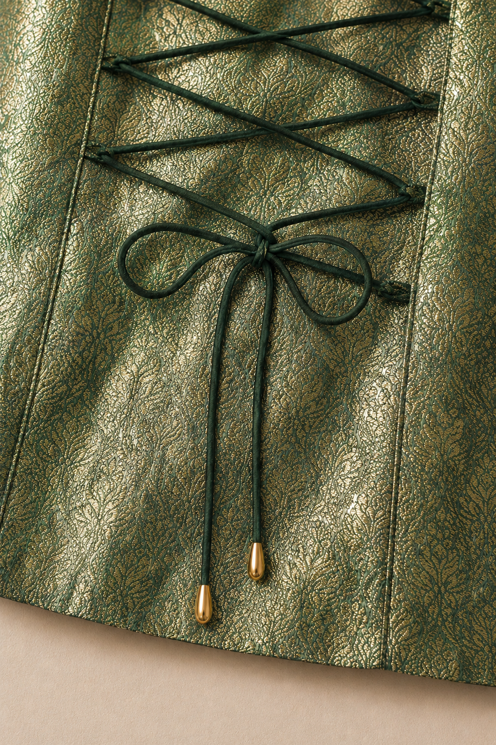Emerald Brocade Top