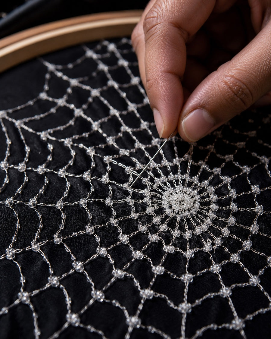 Metallic Thread Embroidery