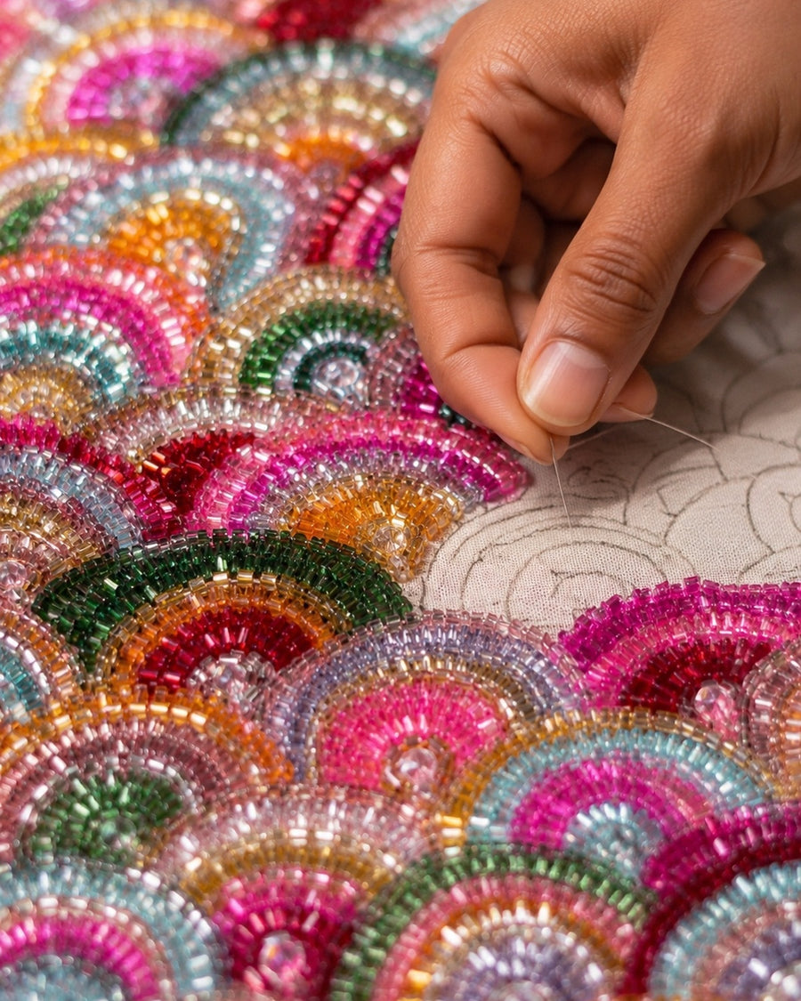 Layered Bead Embroidery