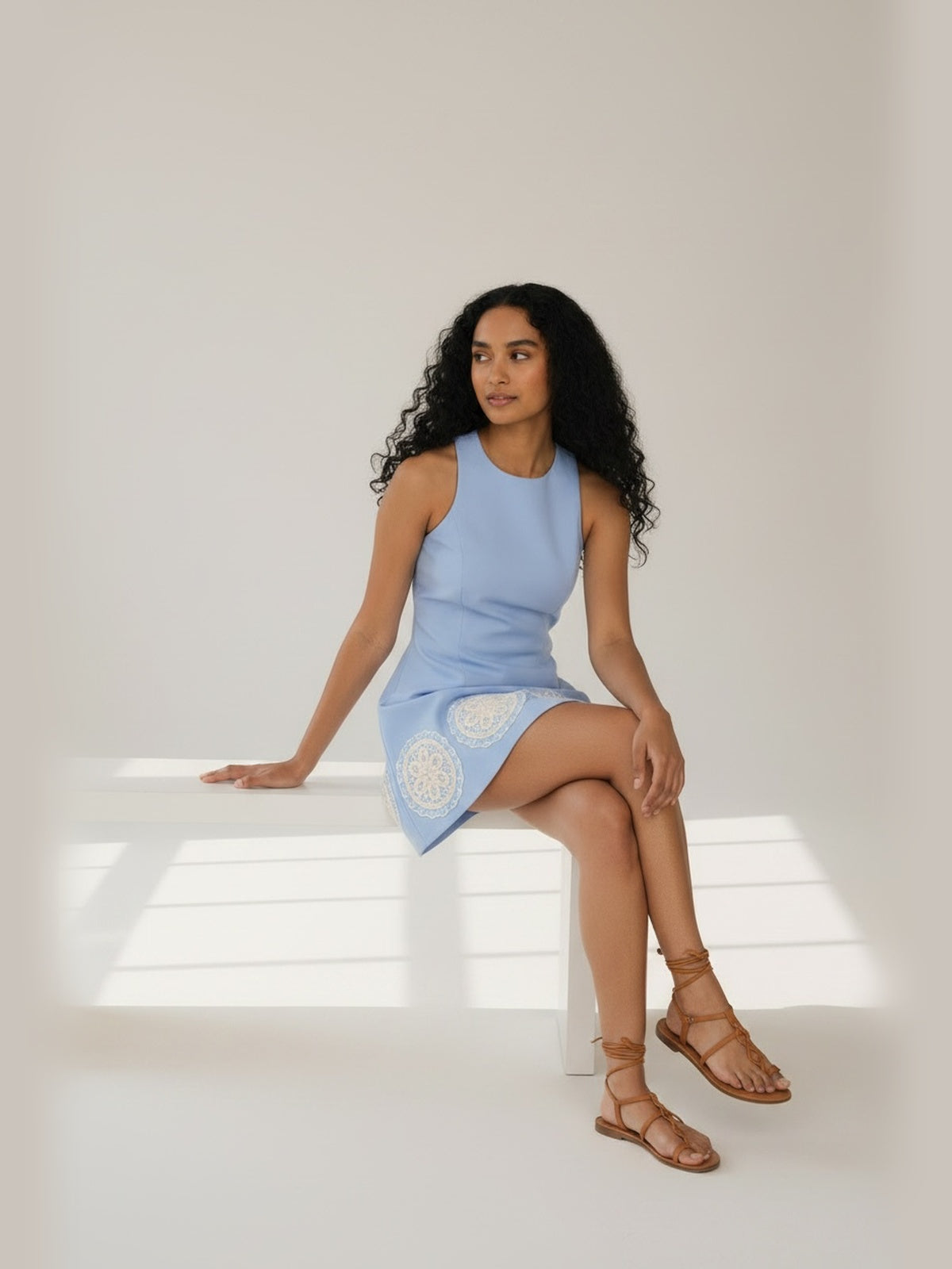 Ivory Patch Dress