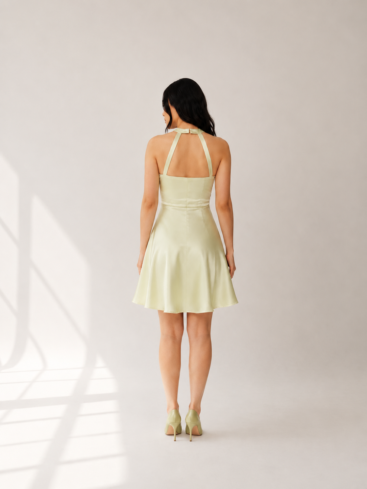Pistachio Halter Dress